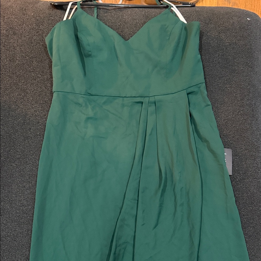Lulu's Strapless Green Dress